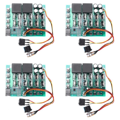 4X  10-55V 100A Motor Speed Controller PWM HHO RC Reverse Control  with LED Display