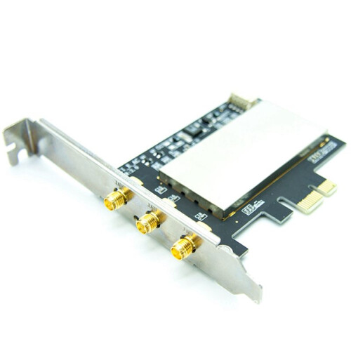 3X for Broadcom Bcm94360CSAX Bcm943602CS Bcm94331CSAX WLAN Card Desktop PCI-E Converter Adapter + Antenna 1