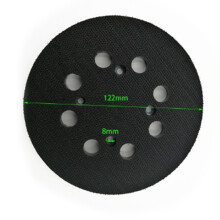 2X Patin de Remplacement de Support Métallique à Crochet et Boucle de 5 Pouces, Adapté à la Ponceuse Orbitale Aléatoire Dwe6423 / 6423K Dwe6421