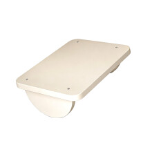 Sturdy Wooden Footrest Suitable For Desks-Milky white little