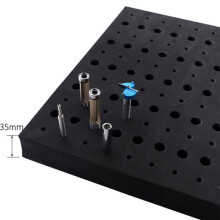 3X 110 Löcher Router Bit Tray Aufbewahrungs Halter für 1/4 Zoll 1/2 Zoll Schaft Fräser Brill Bits Organizer