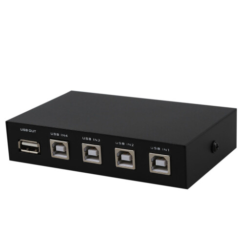 2X Newest  4  USB Printer Scanner Sharing Share  Splitter Box Hub 1