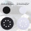 20 Pack Soft Density Interface Pads 5 Inch 8 Holes Hook and Loop Sponge Cushion Buffer Backing Pad Foam Interface Pads 2
