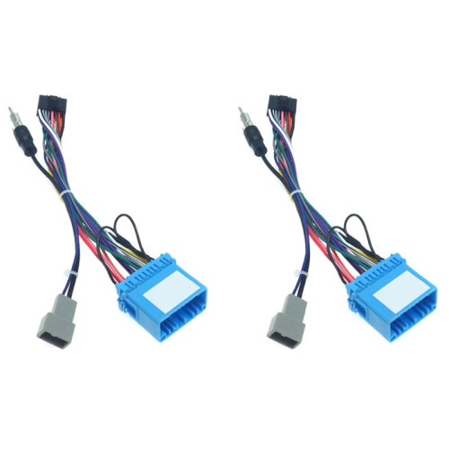 2X 16-Poliger Auto Android Stereo Kabelbaum Adapter für /// Stereo Kabelbaum