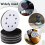 20 Pack Soft Density Interface Pads 5 Inch 8 Holes Hook and Loop Sponge Cushion Buffer Backing Pad Foam Interface Pads 4