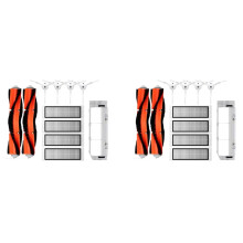 2Satz für Mi Roboterstaubsauger 1 / 1S SDJQR01RR SDJQR02RR SDJQR03RR für S502-00 S5 Max S6 Hauptseitenbürstenteile