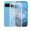 Clear Shockproof Silicone Case with 360 Rotating Ring Kickstand for Google Pixel 9 Pro 1