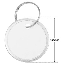 Metal Rim Tags Key Tags Round Paper Tags with Metal Rings for Car Keys and Door Keys (150Pcs)