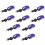 10X  USB Wired Mouse Retractable Tiny Small Mouse 1600 DPI Optical Compact Travel Mice 1