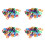 200PCS Small Size ID Identify Key Ring Cap Tag 1