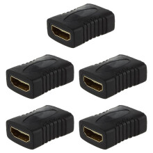 5X Coupleur D'Adaptateur de Changement de Genre Femelle F/F pour Hdtv