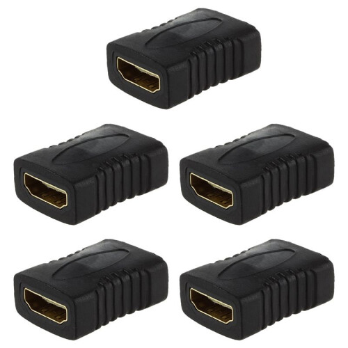 5X  F/F Female Gender Changer Adapter Coupler for Hdtv
