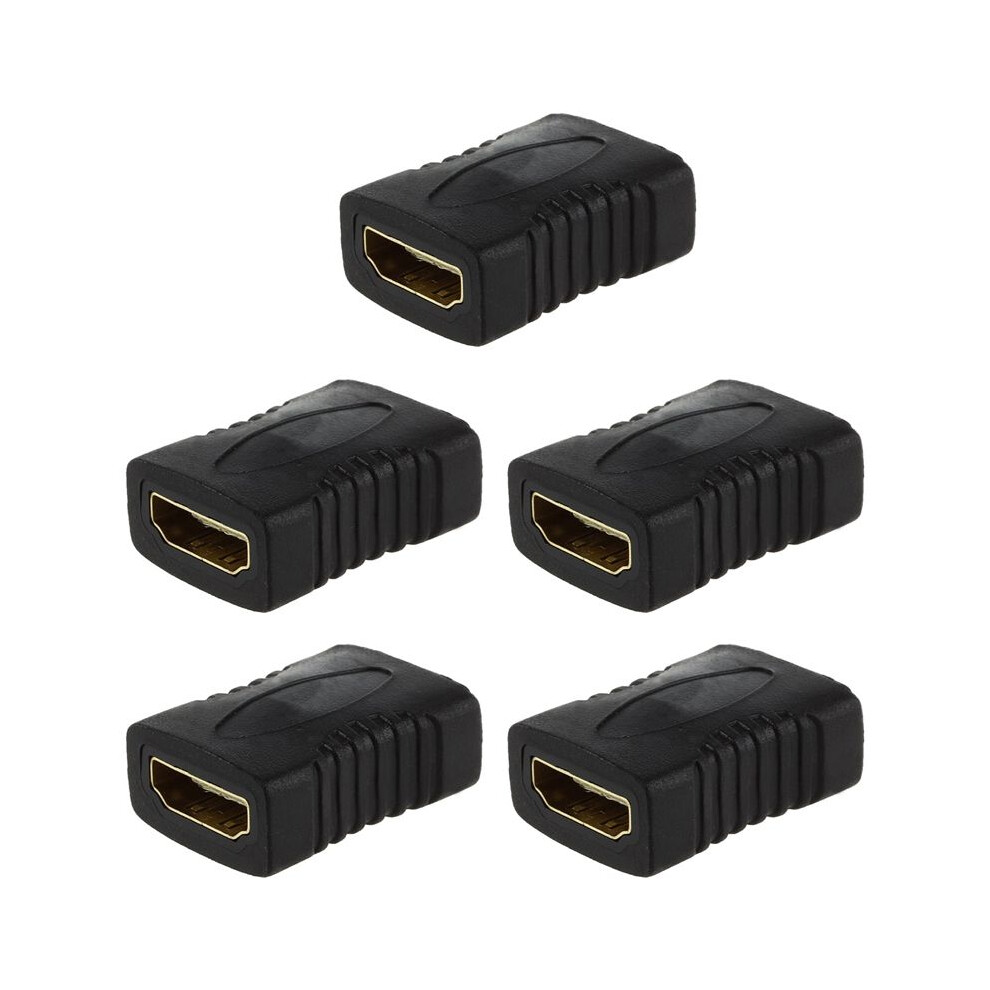 5X F/F Female Gender Changer Adapter Coupler For Hdtv Gold 4711707676929