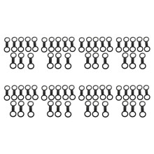 64 Stücke Tauchen Tauchen Schnorcheln Silikon Schnorchel Maske Strap Keeper Halter Clips Retainer Anhang Gear Ersatz Teil Zubehör Schwarz