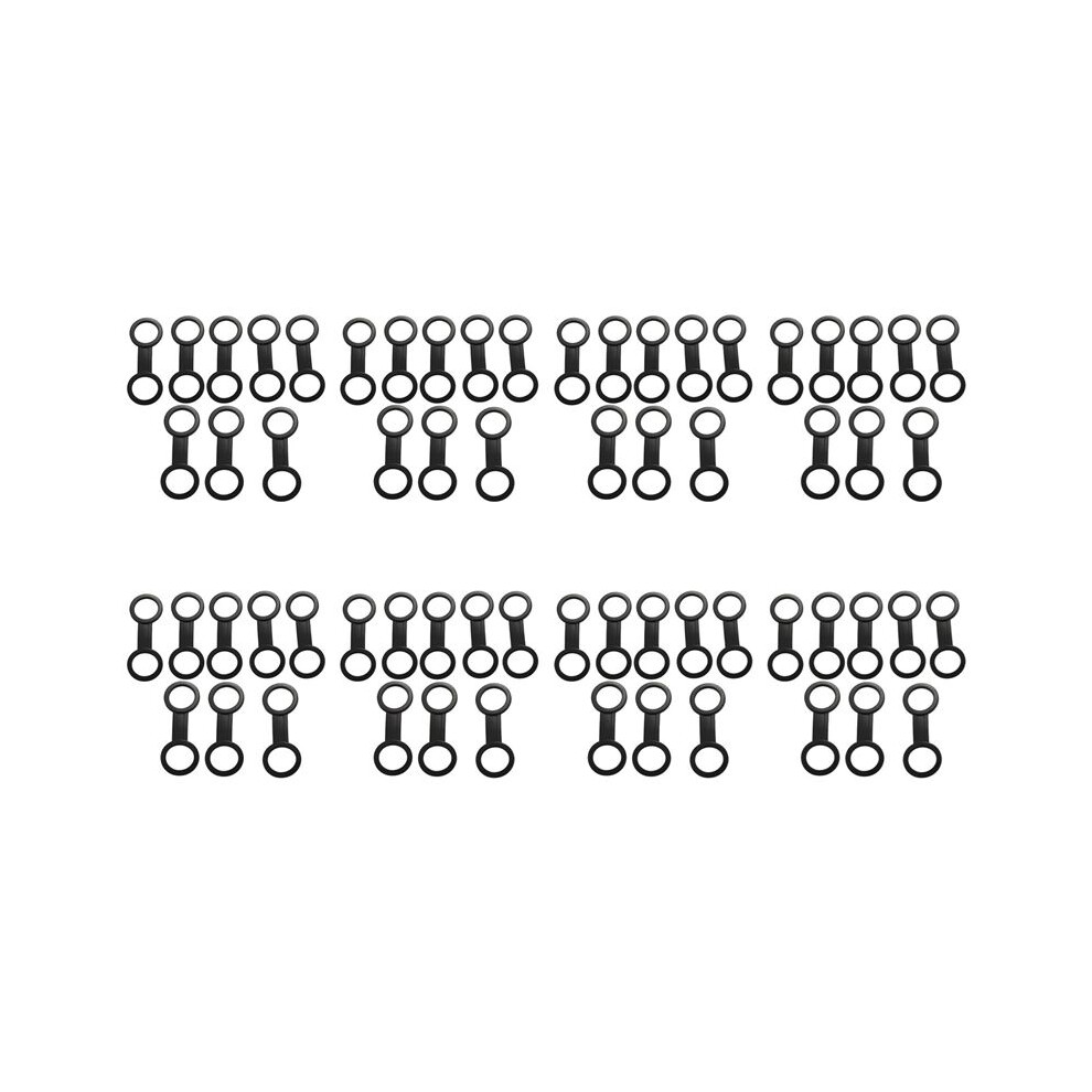 64X Scuba Diving Dive Snorkeling Silicone Snorkel Mask Strap Keeper Holder Clips Retainer Attachment Gear Spare Black 6034263382966