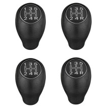 4X 5 Speed Manual Car Gear Shift Knob Shifter Lever Handle Stick for 504 505 309 205 CTI Silver ABS