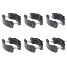 6X 360 Degree Bicycle Handlebar Clip Mount Pipe Clamp Bracket for 9 / 8 for ONE X Action Camera