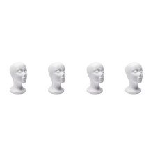 4X Modello di Testa di Manichino Nel Schiuma Occhiali da Sole Supporto per Occhiali Supporto per Cappellino Supporto per Display Cuffia con Testa di