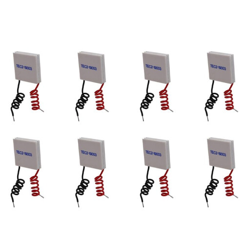 8X TEC2-19003 Thermoelectric Cooler Peltier 30X30mm 19003 Double Elements Module Electronic Cooling Sheet