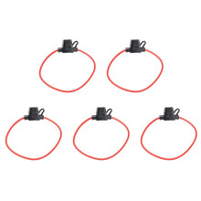 5X 14AWG Wire In- Car Automotive Blade Fuse Holder Fuseholder 20A