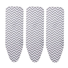 3pcs 140x50cm Reusable Flat Heat Resistant Cotton Ironing Board Cover Pad Large Replace Extra Thick