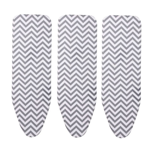 3pcs 140x50cm Reusable Flat  Heat Resistant Cotton Ironing Board Cover  Pad Large Replace Extra Thick