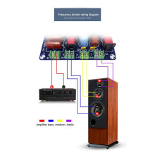 4X 3-Weg Frequentieverdeler Hi-Fi Crossover Audiofiel Thuisbioscoop Hoge Midden- en Lage Luidsprekers Retrofit Crossov Crossover
