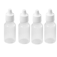 200pcs Botellas Vacias de Plastico Exprimible Cuentagotas Bianco (20 Ml)