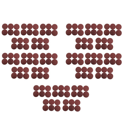 120pcs 5inch 125mm Round Sandpaper Disk Sand Sheets Grit 80/100/120/180/240/320 Hook and Loop Sanding Disc