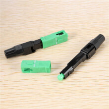 100-Teiliger Sc / Apc Glasfaser Anschluss Eingebetteter Single Modus Komponenten Glasfaser Schnell Anschluss - Schwarz + Grün