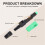 100Pcs Sc/Apc Fiber Optic Connector Embedded Single Mode Component Fiber Optic Quick Connector-Black + Green 6