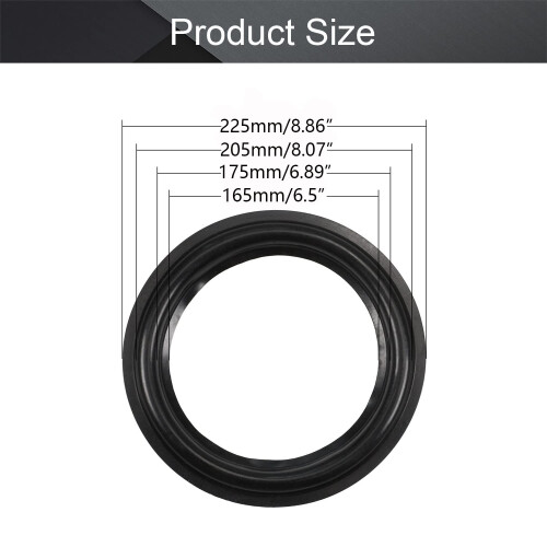 9 Inch Rubber Speaker Surround Replacement Ring 225mm Edge  Kit Restore Performance 1