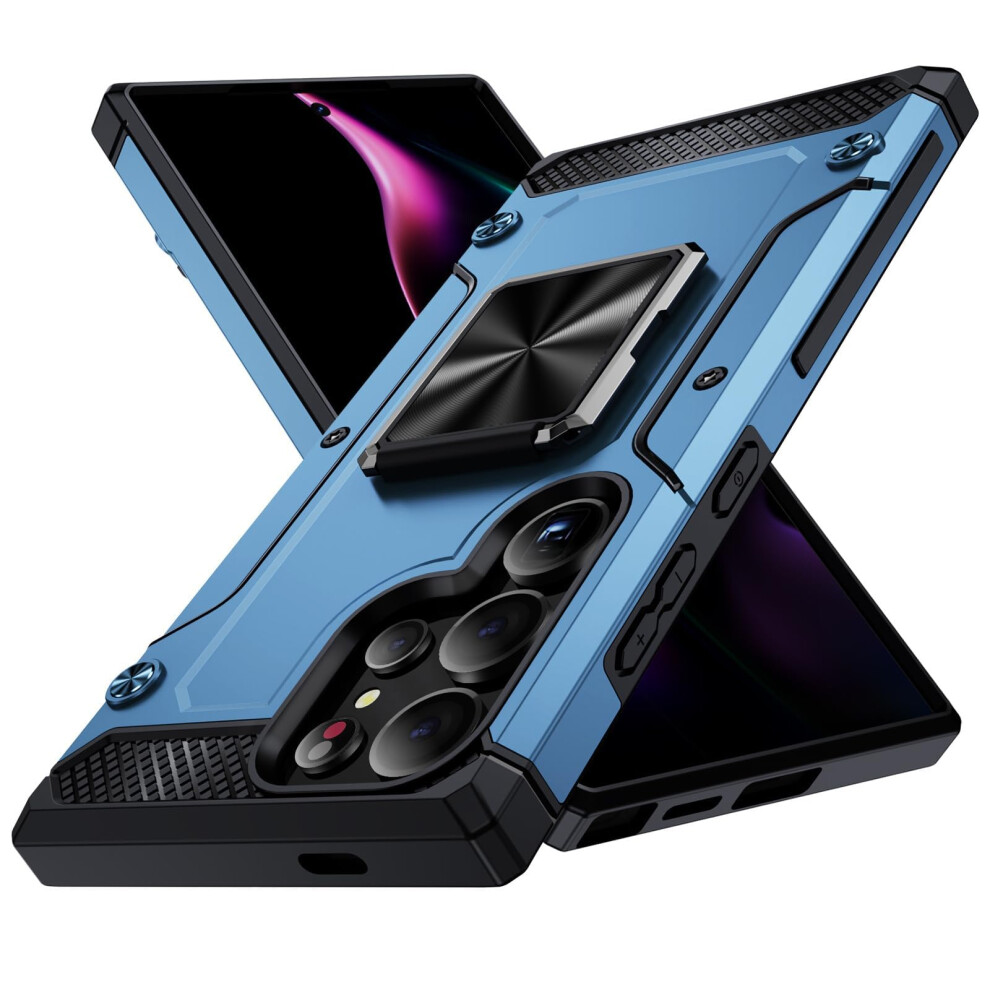 Military Case With Rotating Ring Stand, Ultrathin Shockproof Cover For Samsung S25 Plus Bronze 9771547087182