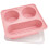 Plateau à glaçons flexible et pratique avec couvercle-Rose 1