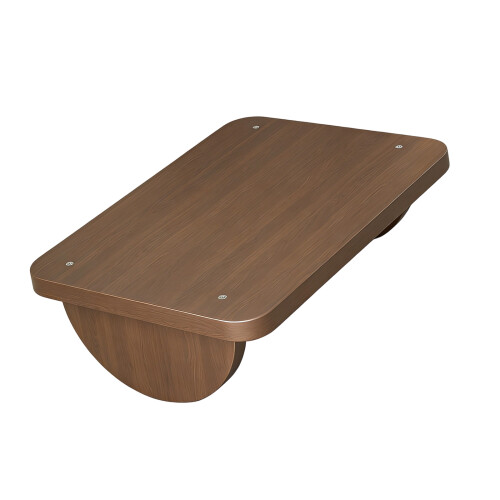 Handcrafted Wood Foot Support Stool-Large walnuts color