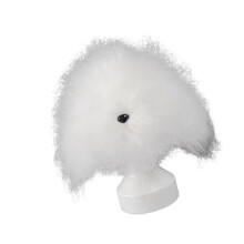 Synthetic Fiber Dog Grooming Head Model For Training-White