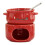 Practical Fondue Cup Cheese Chocolate Melting Bowl With-Red 1