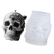 Moules en Silicone en forme de tête de squelette, pour savon de