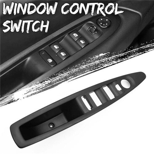 2X 9332F2 Window Control  Panel Master Glass Lift Faceplate Rearview Mirror Button Frame for  C4 2004-2010 1