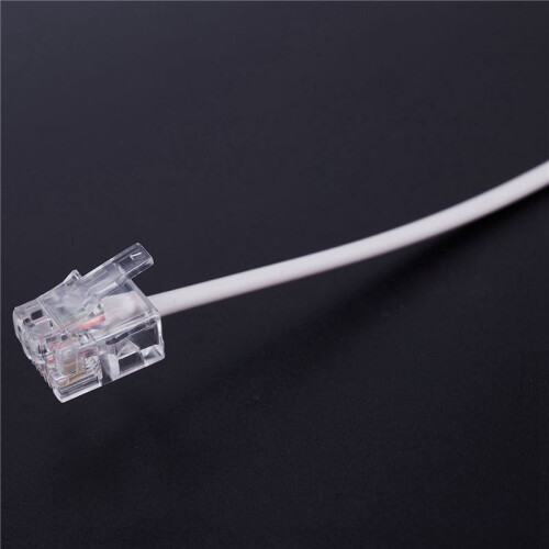3Pcs 10M RJ11 Telephone Connector Extension Cable White 2
