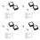 Retractable Remote Control Tethers, Remote Cable Lock , 6.6Ft /2M Remote Control Security Lock for TV and DVD 8 Pcs 1