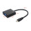 2X Micro- to VGA Adapter Cable 1080P Video Converter with Audio Jack USB Power Cable for  Camera Raspberry Pi 4 8