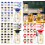 12Set Graduation Table Decorations Felts Grad Hat Mason-Blue 3