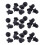 30X Black Rubber 6.35mm Audio Jack PC DVD Microphone Socket Dust Cover 1