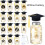 12Set Graduation Table Decorations Felts Grad Hat Mason-Blue 7