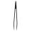 9 Pcs Black Plastic Electronic Pointy Tip Anti-Static Tweezers 5