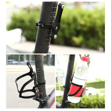 4X Bicycle MTB Water Bottle Clip Cage Holder Clamp Handlebar Bracket Mount Handlebar Front Fork Frame Tube,Black