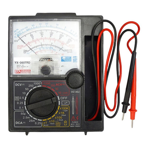 2X Analog Multimeter Tester Test Pen Voltage Current Tester  1000V Handheld Pointer Analog Meter Multimeter 2