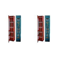 Paquete de 4 Calendarios de Adviento con Adornos de Libros, Calendarios de Adviento Navideños con Regalo de Libro, Calendarios de Adviento