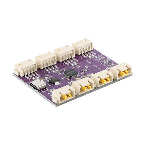 2X Module de Conversion de Communication USB Vers Port Série TTL 8 Canaux, Interface USB Type-C, Puce CH348 Haute Vitesse 6 Mbps 1